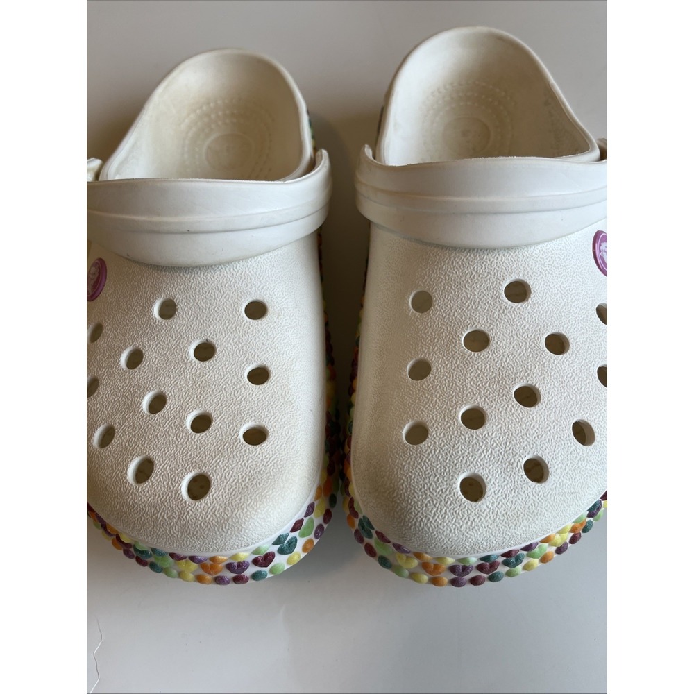 Crocs Kids White/Gem Band Clog Size 4 - Picture 1 of 8